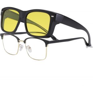 Surlunettes De Soleil Femme Homme Lunettes De Soleil De Polarisées Carrés Lunettes De Soleil Rétro Pour Conduite Voyage Peche - Neuf