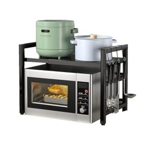 Étagère de rangement extensible à 2 niveaux pour four à micro-ondes - Neuf