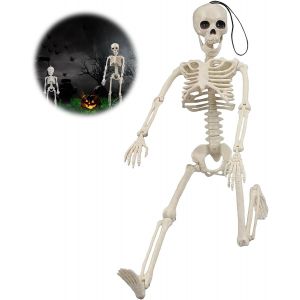 Lot De 2 Squelettes D'halloween, Décoration De Squelette D'halloween, Squelette À Suspendre, Squelette D'halloween Avec Articulations Mobiles, Squelette Humain D'halloween Pour La Décoration - Neuf