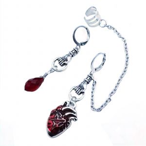 Femmes Filles Asym&eacute;trique Dangle Drop Clip On Mode No&euml;l Party Bijoux Cadeaux - Neuf