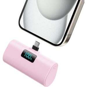 Mdy-Batterie Externe Pour Iphone 16/15 Series, 5200mah Usb C Power Bank À Charge Rapide, Ultra-Compact Et Léger Batterie Portable Écran Lcd Chargeur Portable Pour Iphone 16/15/15 Pro Samsung Etc.(Ros - Neuf