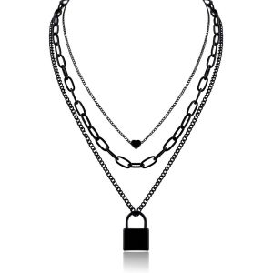 Kal-Pendentif En Acier Inoxydable Collier Pour Les Femmes Charms Coeur Lien Chaînes 23" De Longueur Lobster Clasp - Neuf