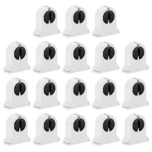 Kal-Support De Lumière Fluorescente, 18 Pcs G5 Base De Lampe Douille De Tube Fluorescent Led, 250v Remplacement Du Support De Lampe De Type Tournant Non Shunté, 32x30x11mm - Neuf