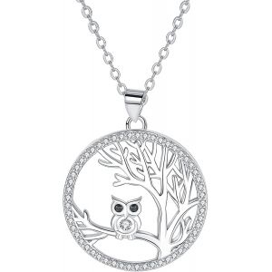 Trahoo-Collier Pour Femme Argent Sterling 925 Collier Pendentifs Animaux, Cadeaux Bijoux Originaux Pour Femmes S?urs Ami - Neuf