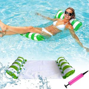 Hamac Gonflable, Hamac Gonflable Flottant Chaise Longue Flotteur Gonflable Piscine - Neuf