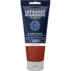 Acrylique Fine Tube 80ml Ocre Rouge - Neuf
