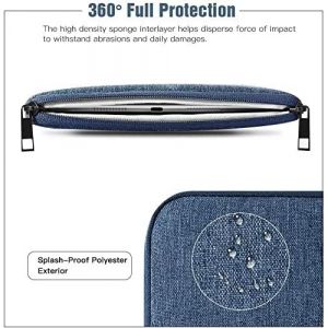 8-9 Pouce Housse De Tablette Pour Ipad Mini 7 (A17 Pro, 2024), Ipad Mini 6 (8.3-Inch, 2021), Ipad Mini 5/4/3/2/1, Sacoche De Protecion Portable Avec Poches Pour Ipad Mini, Bleu - Neuf