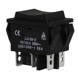 Étanche Mini Interrupteur de Commande Électrique Ensemble Double Interrupteur de Réinitialisation LA158-2 10A 250V - Neuf