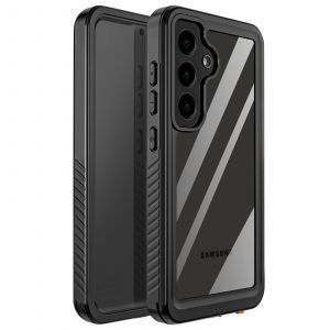 Coque int&eacute;grale pour Samsung Galaxy S24 FE Etanche IP68 Antichoc Redpepper Transparent - Neuf