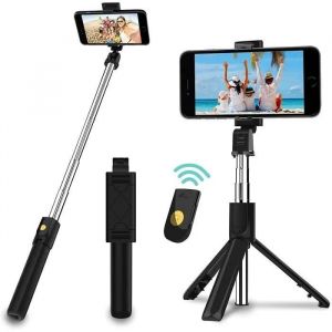 Perche Selfie 3 En 1 Mini Perche Selfie Avec Tlcommande Bluetooth Pour Tlphone Portable Perche Extensible Et Monopode Port[23527] - Neuf