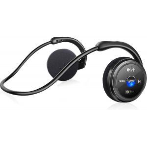 Casque Bluetooth sans Fil, ?couteurs Bluetooth sans Fil Sport ?tanche Hi-FI St&iquest;&iquest;r&iquest;&iquest;o Microphone Int&iquest;&iquest;gr&iquest;&iquest; Support Carte SD Radio FM, Pliable et L&iquest;&iquest;ger, Oreillettes Bluetooth pour Course Gym Jogging - Neuf