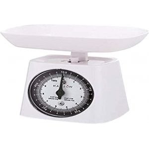 Eryi-- Classic Basic- Balance De Cuisine Mécanique, Sans Piles, Capacité 5 Kg, Graduation 25 G, Bol Amovible 0,5l, Tare Manuelle, Blanc - Neuf