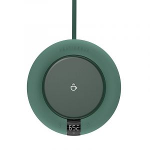 Chauffe-tasse électrique pour la maison, le bureau, le café, le thé, l'eau et le lait (rond vert) - Neuf