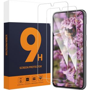 LOT DE 2 FILMS DE PROTECTION D'&Eacute;CRAN EN VERRE BLIND&Eacute; POUR SAMSUNG GALAXY S23 5G, DURET&Eacute; 9H, ANTI-RAYURES, BORD 2,5D, HAUTE SENSIBILIT&Eacute;, PAS DE BULLES, FILM DE PROTECTION D'&Eacute;CRAN HD - Neuf