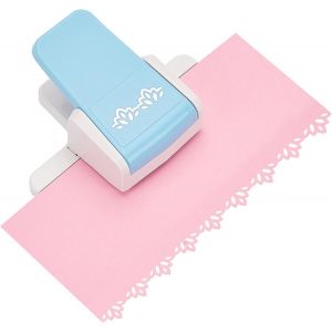 Chenquansarl-Poin&ccedil;on Bordure Fantaisie Rose 95x120x52mm Motif Fleur De Lotus Poin&ccedil;on De Gaufrage Fait &Agrave; La Main Scrapbooking Bord Perforateur Bord Bord Craft Punch Diy Coupe-Papier Pour Artisanat - Neuf