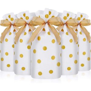 Pack de 50 Cordon de serrage Bonbons Sacs de Plastique, Sacs de Cadeau de Cordon de serrage Cookie Sacs pour No&euml;l - Neuf