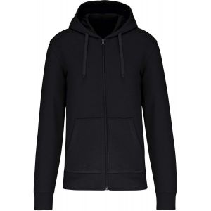 Veste &Agrave; Capuche Zipp&eacute; &Eacute;coresponsable - Homme - K4030 - Noir - Neuf