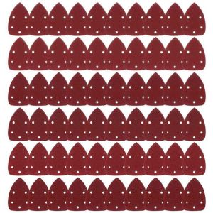 Papier Abrasif Ponceuse,60pcs Feuille Abrasive Sont Conçus En 10 Spécifications-40/60/80/100/120/150/180/240/320/400, Papier Abrasif Ponceuse À Main Pour Ponçage/Polissage Et Papier De Verre A 5trous - Neuf