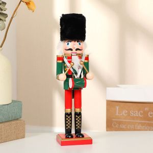 1pcs 30cm De No&euml;l De Nouveaux Casse-Noisette De D&eacute;coration De No&euml;l De La Cr&eacute;ativit&eacute; De L'artisanat En Bois D&eacute;corations De F&ecirc;te Des Enfants Cadeaux - Neuf