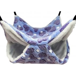 Hamac Cage Pour Petit Animal De Compagnie - Pour Chinchilla,Hamaster,Écureuils,Autres Petits Animaux,34 X 34cm (L X L) (Violet) - Neuf