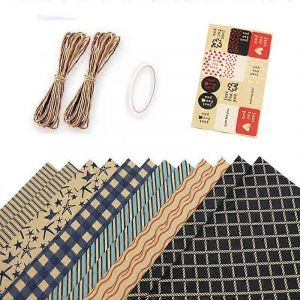 Rouleaux De Papier D'emballage,Papier D'emballage Cadeau 50x70,Rouleau De Papier D'emballage D'anniversaire,Papier D'emballage Doré À Pois Rayés Pour Anniversaire,Fête,Mariage,Shower De Bébé,F - Neuf