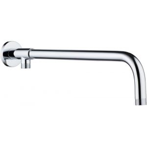 CAP-Bras de Douche Mural, 38 cm Bras de Douche Acier Inoxydable, Bras de Rallonge de Douche, Bras d'extension de Pommeau de Douche, Chromé, Filetage G1/2 - Neuf