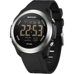 Montre De Sport Numérique Pour Homme-Montre Militaire Étanche-Grand Cadran-Style Décontracté Et Lumineux-Chronomètre.[J437] - Neuf