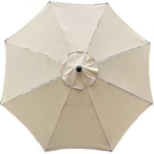Housse De Rechange Pour Parasol, 8 Baleines, 3 M, Imperm&eacute;able, Anti-Uv, Tissu De Rechange, Beige. - Neuf