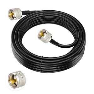 C&acirc;ble ALSR240 CB 3m UHF PL259 M&acirc;le vers M&acirc;le 50 ohms Faible Perte pour Radio HAM et CB,Analyseur d'Antenne,Charge Factice,Compteur SWR(1 Pi&egrave;ce) - Neuf