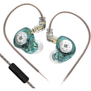 LORANKA-KZ EDX Pro &Eacute;couteurs Intra-Auriculaires avec 1DD, Ecouteur filaires HiFi Basses Profondes, Pilote Dynamique 10 mm, IEM avec Micro, C&acirc;ble d&eacute;tachable - Neuf
