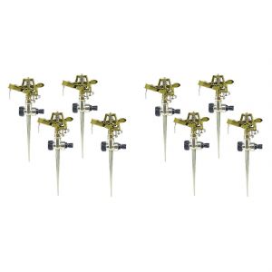 Arroseurs pulsés avec buse en laiton, pour pelouse, patio, jardin, 4 pièces - Neuf