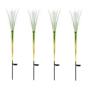 Lot De 4 Lampes Solaires De Jardin &Eacute;tanches &Agrave; Led Avec Piquet Pour &Eacute;clairage Ext&eacute;rieur - Neuf