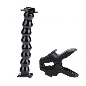 Support de bras flexible multifonction pour camera d'action (8 sections + pince) - Neuf