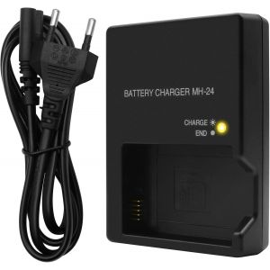 MH-24 Chargeur de batterie pour appareil photo Nikon EN-EL14 EN-EL14A pour Nikon D3100 D3200 D3300 D3400 D3500 D5100 D5200 D5300 D5500 D5600 P7000 P71100 00 P7 700 P7800 appareils photo SLR - Neuf