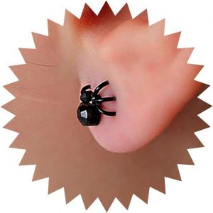 Kal-Boucles D'oreilles Araignée Punk Boucles D'oreilles Araignée Noire Boucles D'oreilles Petite Araignée Boucles D'oreilles Gothique Boucles D'oreilles Amusantes Bijoux Pour Femmes Et Filles - Neuf
