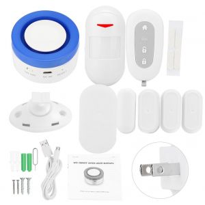 Systeme d'alarme antivol intelligent Wi-Fi pour Google Home et Tuya (prise americaine) - Neuf