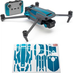Letnerny-Skin Compatible Avec Mavic 3 | Accent Color (Caribbean Blue)-Wrapgrade - Neuf