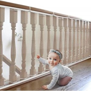 Yemaesre-Filet Protection Enfant,Filet Securite Escalier,Filet Sécurité Pour Enfants,Filet Securite Enfant En Maille,Bébé Filet De Protection Pour Escalier Et Balcon,Pour Protéger Enfants,Animaux Dom - Neuf