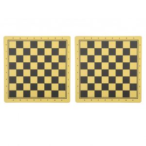 Lot de 2 echiquiers en bois a double face, backgammon, accessoire de damier a double usage - Neuf