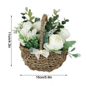 Fleurs artificielles réalistes en pot pour la décoration du salon de la chambre à coucher du bureau - Neuf
