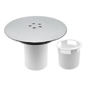 Couvercle de siphon de douche,couvercle de trou de bouchon de douche 90mm/115mm trou de remplacement de bouchon de vidange chromé Fini-yuyu - Neuf