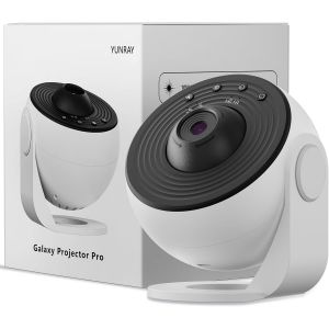 KUWL-Galaxy Projector Pro, Projecteur Galaxie Projecteur D'Étoiles Pour Chambre Avec 1 Diapositives En Verre Hd Planétarium Veilleuse Ciel Étoilé Pour Enfants Anniversaire Noël Cadeau (Blanc) - Neuf