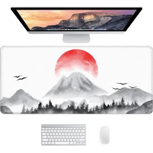 - Grand Tapis De Souris Xxl Gaming Desk Mat | Tapis De Souris Japonais | Tapis De Bureau Sous Main Bureau | Tapis Souris Gamer | Dessous De Bureau - 90X40Cm (Soleil Japonais) - Neuf