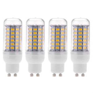 Paquet De 4 Ampoules Led 10w Pour Maïs 5730 Smd 69 Led 360 Degrés Blanc Chaud Économie D'énergie 200-240v - Neuf