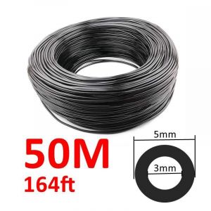 Tuyau d'arrosage de jardin 10M100M,1/8 pouces,3/5mm,Micro Tube d'arrosage goutte-à-goutte en PVC pour plantes et fleurs -50M - Neuf