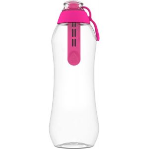 Gourde Filtrante Soft, 1 Filtre &Agrave; Charbon Actif Rose 0,7 L - Filtre Le Chlore Et Autres Contaminants, Gourde Sport Transparente, Bouteille Filtrante Sans Bpa, Gourde Paille, Bouteille D'eau - Neuf