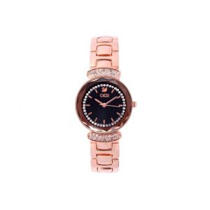 Montre &Agrave; Quartz Or Rose Pour Femme Avec Bracelet En Acier Inoxydable Et &Eacute;tanch&eacute;it&eacute; 30 M - Neuf