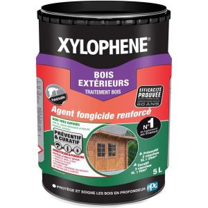 VornixorSarlshopXYLOPHENE - Traitement Bois Ext&eacute;rieurs - Anti Insectes et Anti Termites - Sp&eacute;cial Bois Tr&egrave;s Expos&eacute;s Ext&eacute;rieur - Pour Bardage, Abris, Volets, Palissades - Formule Renforc&eacute;e en Fongicid - Neuf