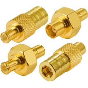 Adaptateur Dab Adaptateur SMB vers MCX Kit 4 Adaptateur de Prise SMB Adaptateur Antenne Autoradio Dab Adaptateur MCX pour antenne Dab + autoradio FM AM 4G WLAN Câble coaxial RF - Neuf