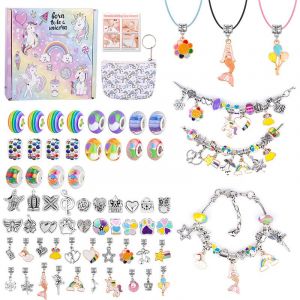 Cadeau De Noël - Ensemble De Bracelets Pour Enfants À Fabriquer Soi-Même, Coffret Cadeau En Perles Colorées - Neuf